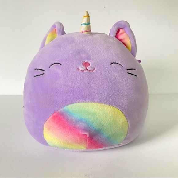Squishmallow Cienna the Purple Rainbow Caticorn 8 inch - Picture 1 of 8